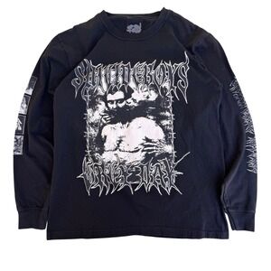 Suicideboys Grey Day G59 Records Black Long Sleeve Graphic Tour Shirt Mens Large